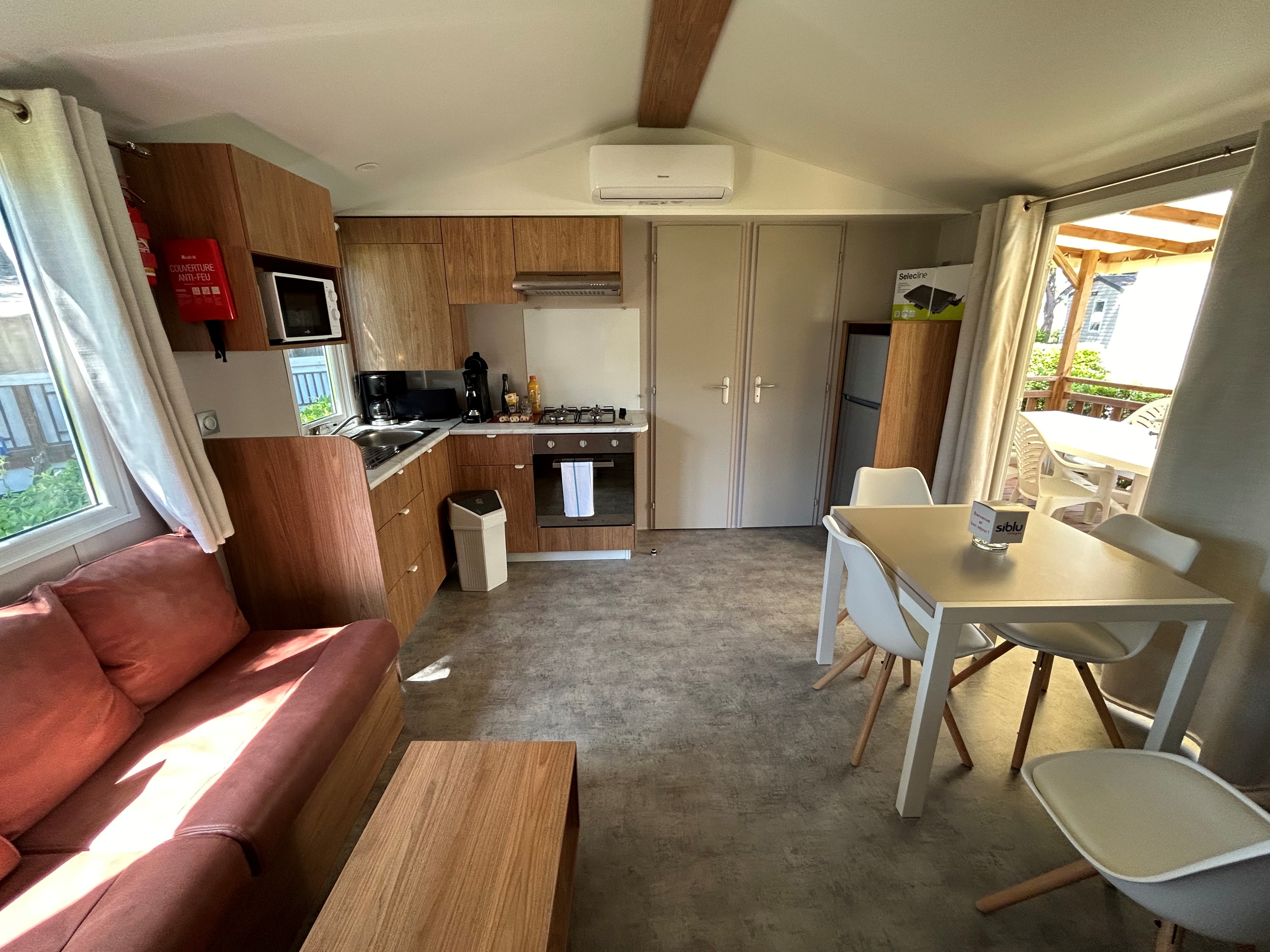 A saisir Mobilhome 3 chambres comme neuf sur emplacement