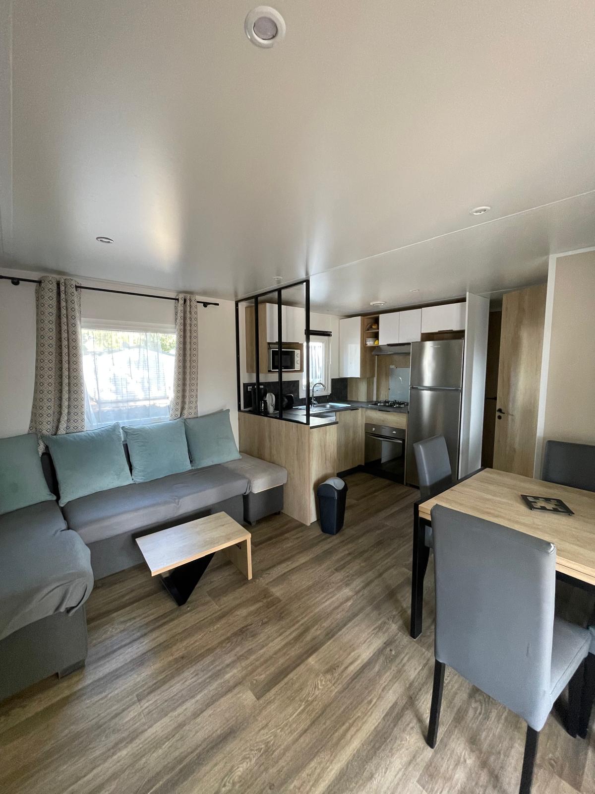 salon avec canapé d'angle