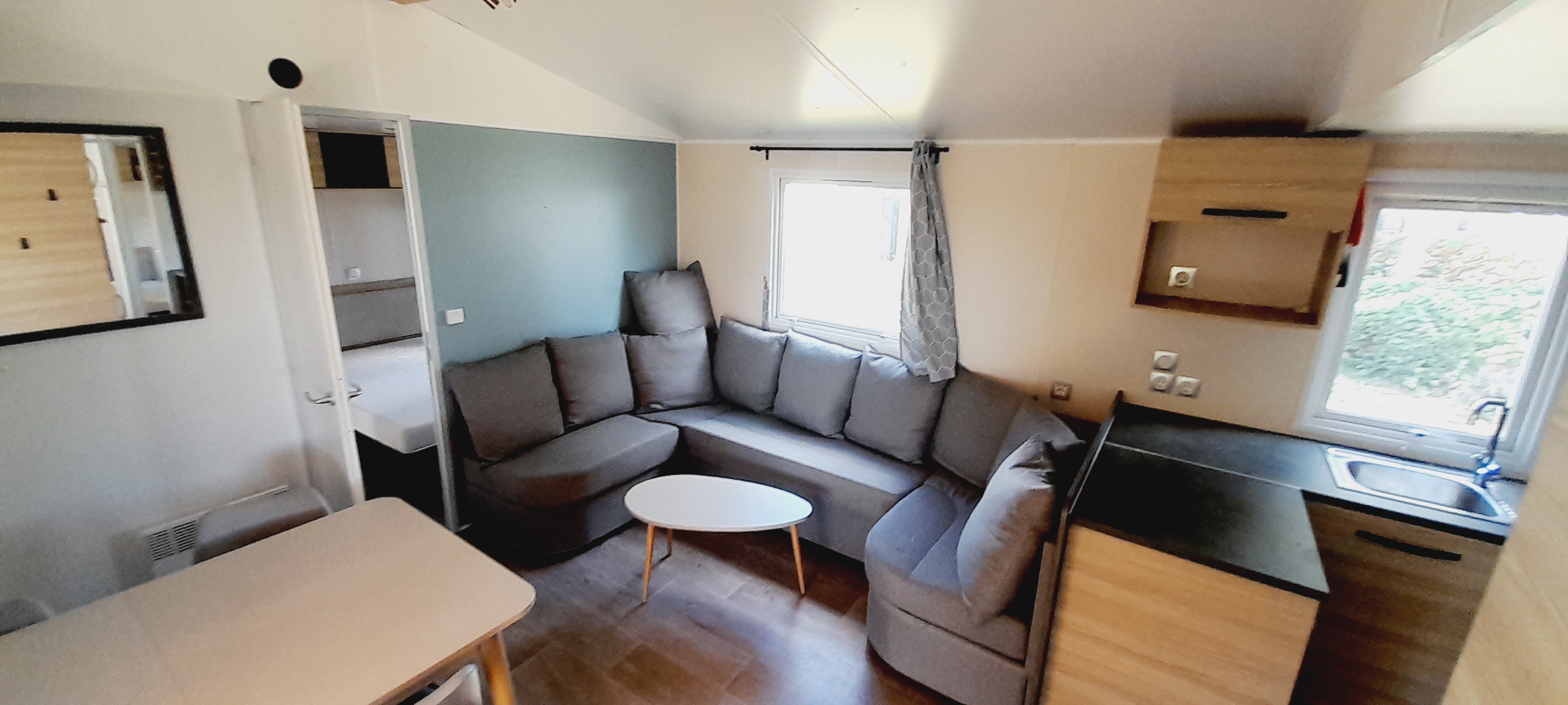 Mobil home d'occasion Trigano amira 2021 40 m2 3 chambres 2 salles de bain