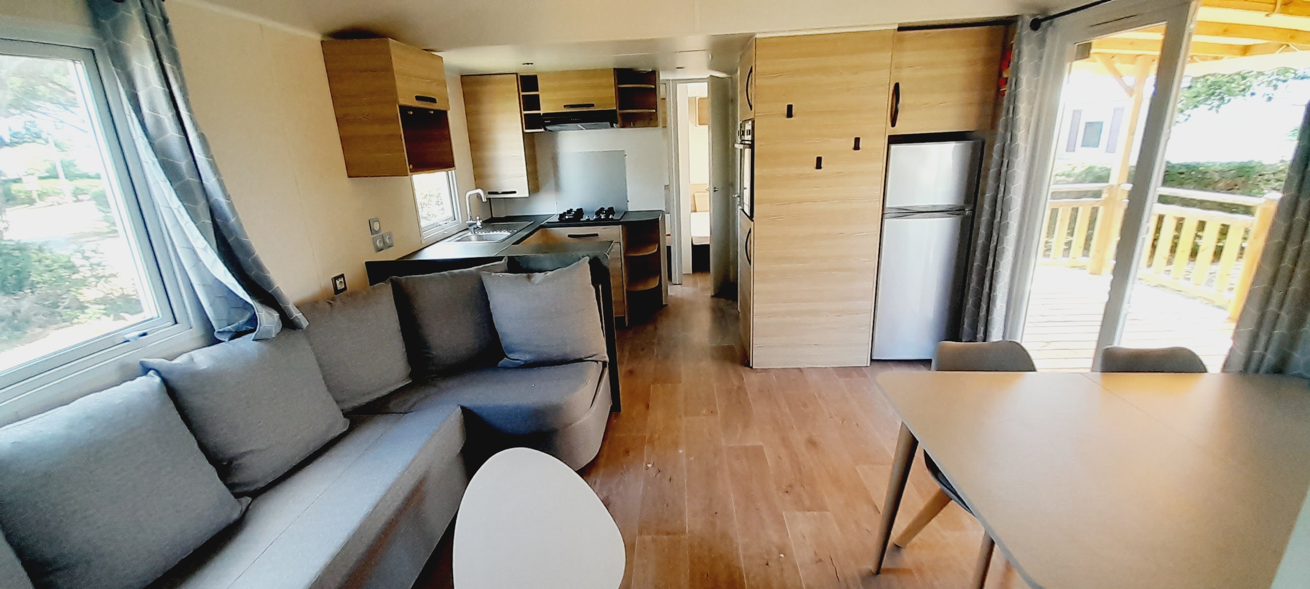 Mobil home d'occasion Trigano amira 2021 40 m2 3 chambres 2 salles de bain