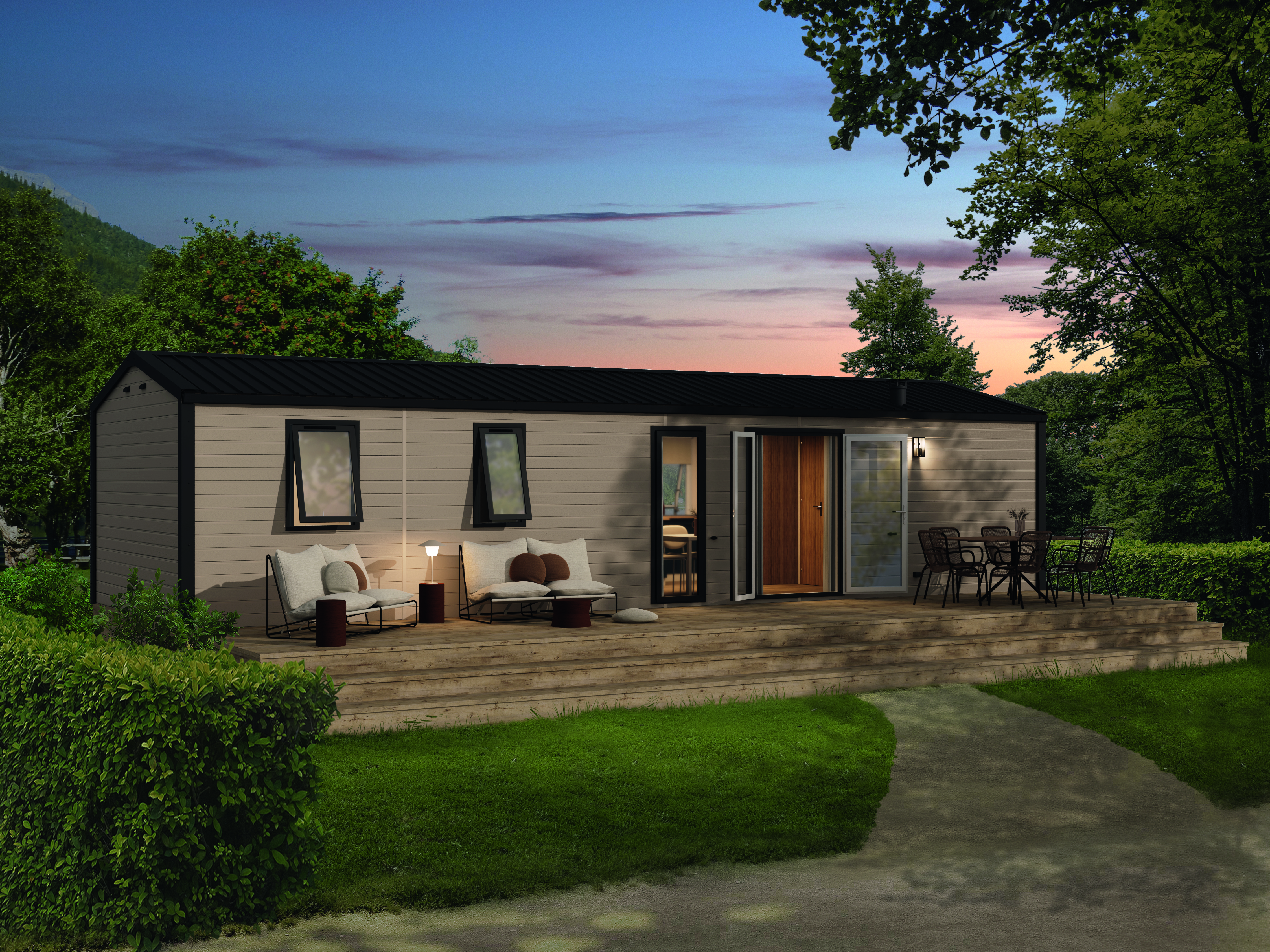 amorosa 3 extérieur vue de nuit 