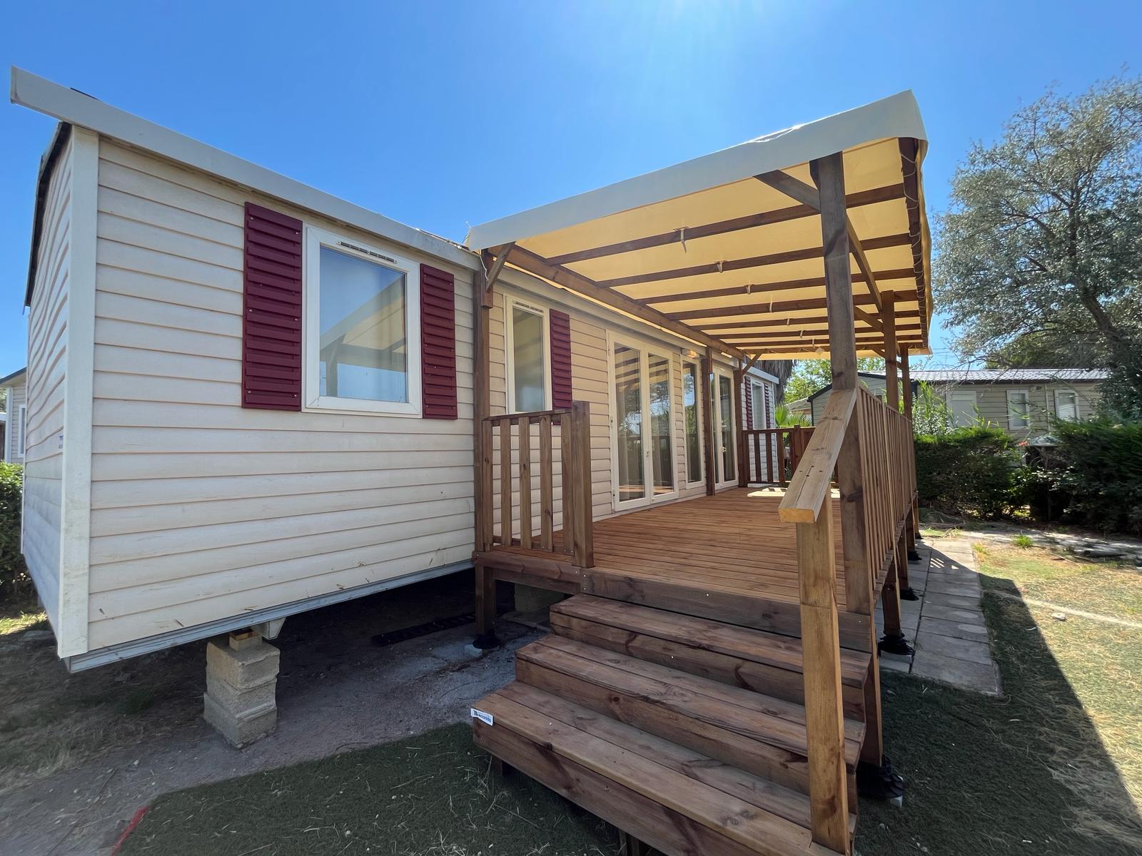 Mobil home d'occasion 40 m2 3 chambres 2 salles de bain