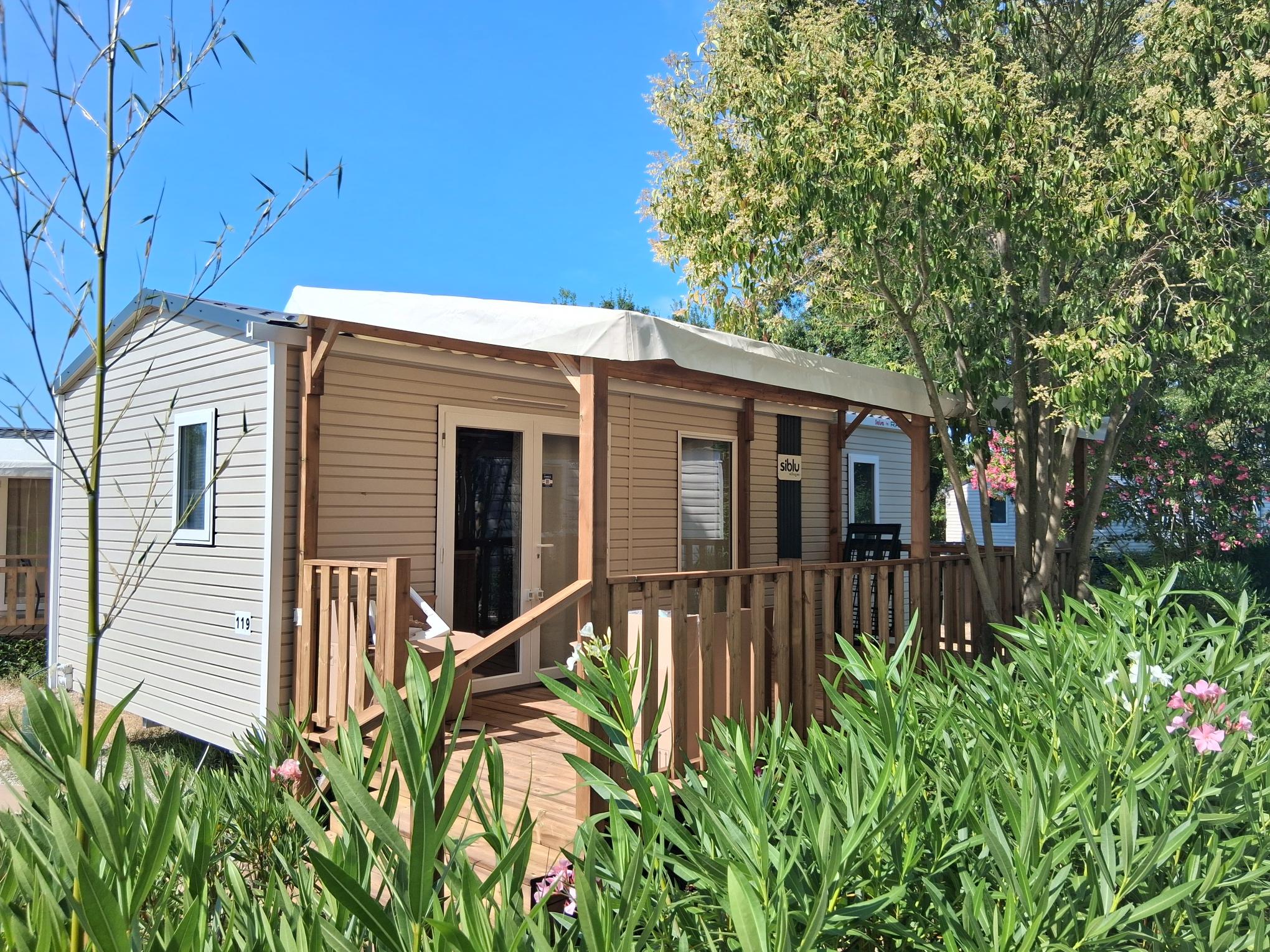 Mobil home 2 chambres d'occasion récente en parfait état de 2025