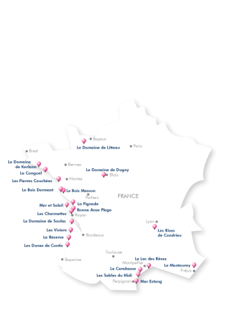 Carte Siblu France avec Villages