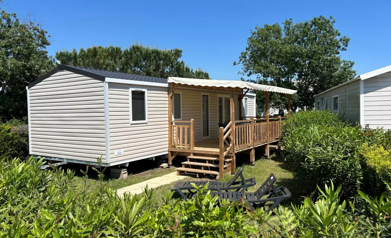 Mobilhome IRM Aventura 2 40 m2 de 2024 2 chambres 2 salles de bain sur emplacement