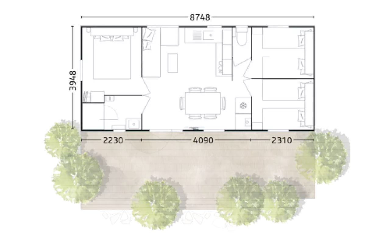 Rideau Toscane 87.3 plan