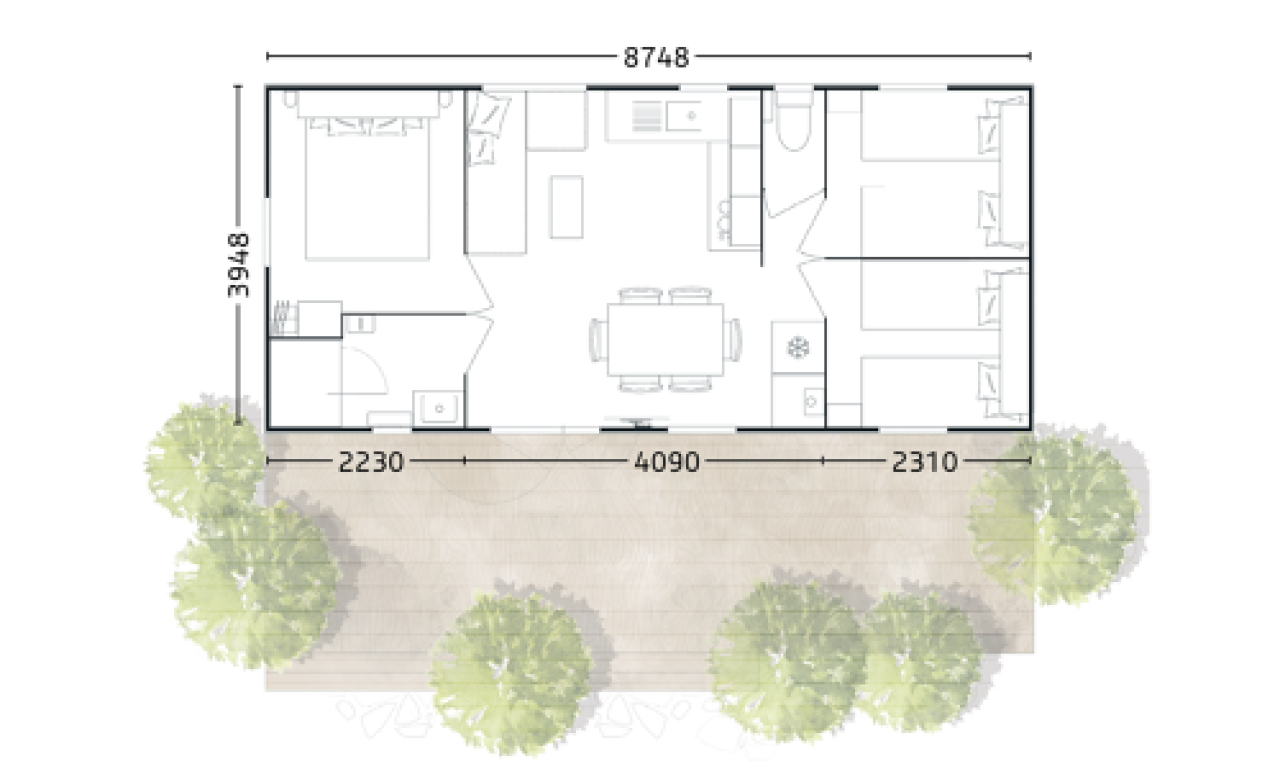 Rideau Toscane 87.3 plan