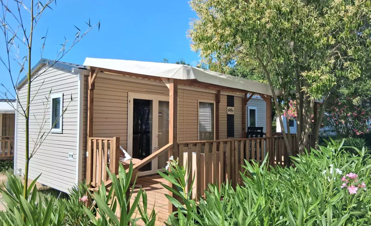 Mobil home 2 chambres d'occasion récente en parfait état de 2025
