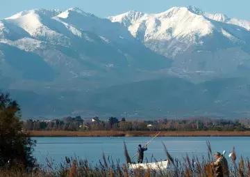 Vue mont canigou du mar estang