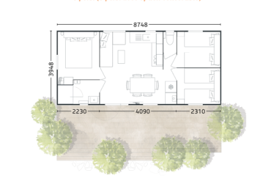 Rideau Toscane 87.3 plan